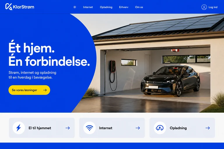 Designkoncept til energikoncernen KlarStrøm